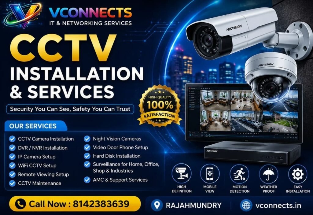 CCTV & Networking Services in Dowleswaram
